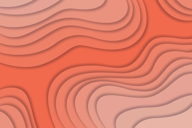 Free Vector paper style wavy background