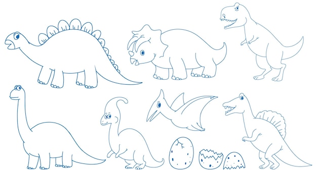 A paper with a doodle design of Dinosaur