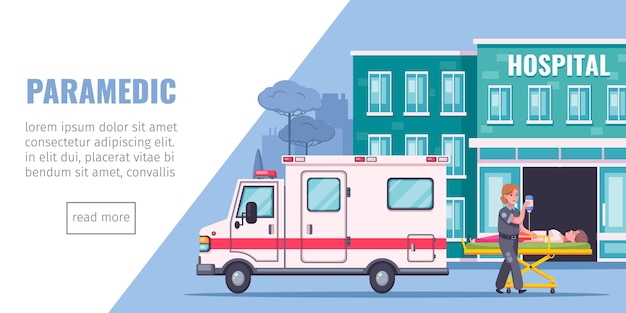 Paramedic aid web banner