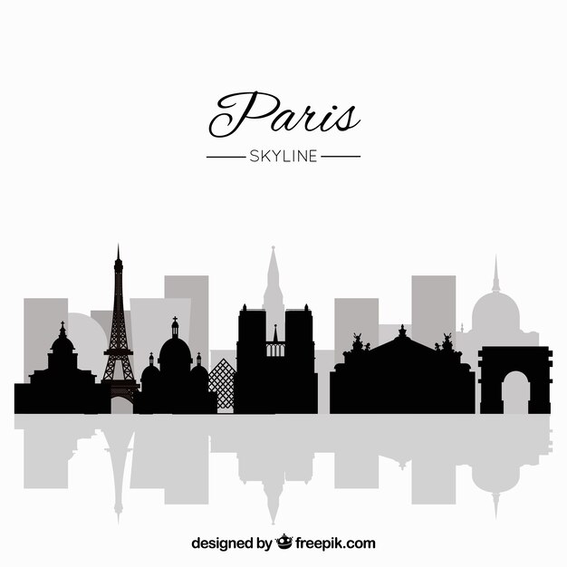 Paris skyline concept