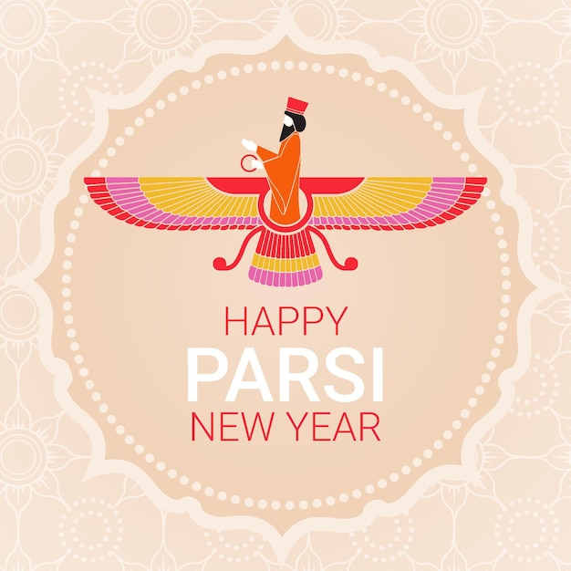 Free Vector parsi new year illustration