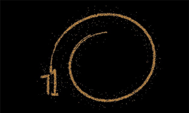 Particle number one on the circle text vector Vector Design.