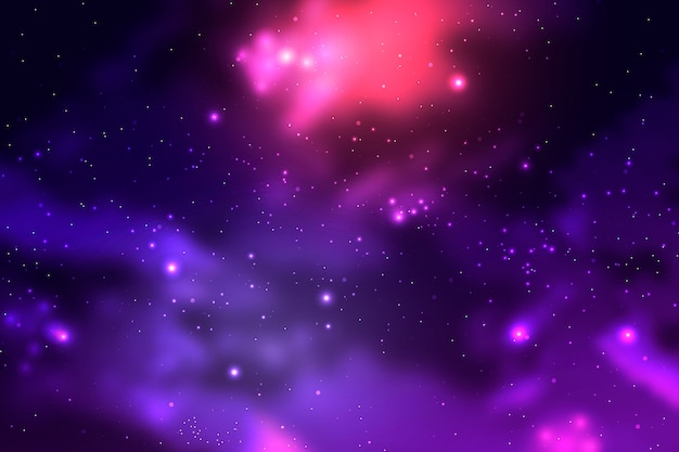 Free Vector particles galaxy background