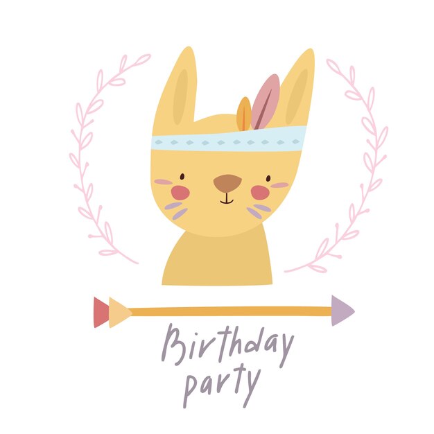 party birthday hare arrow