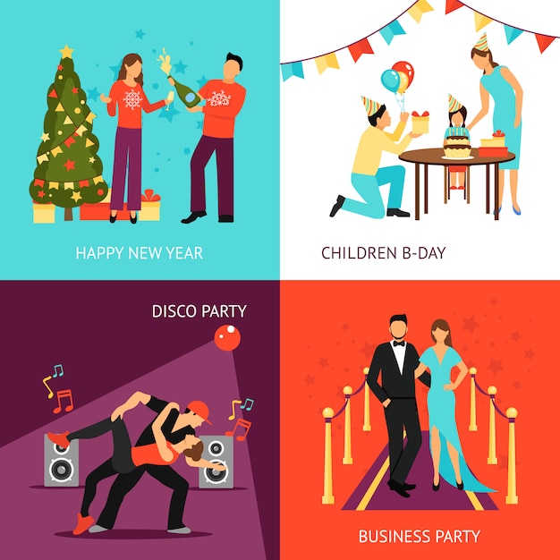 Party concept set