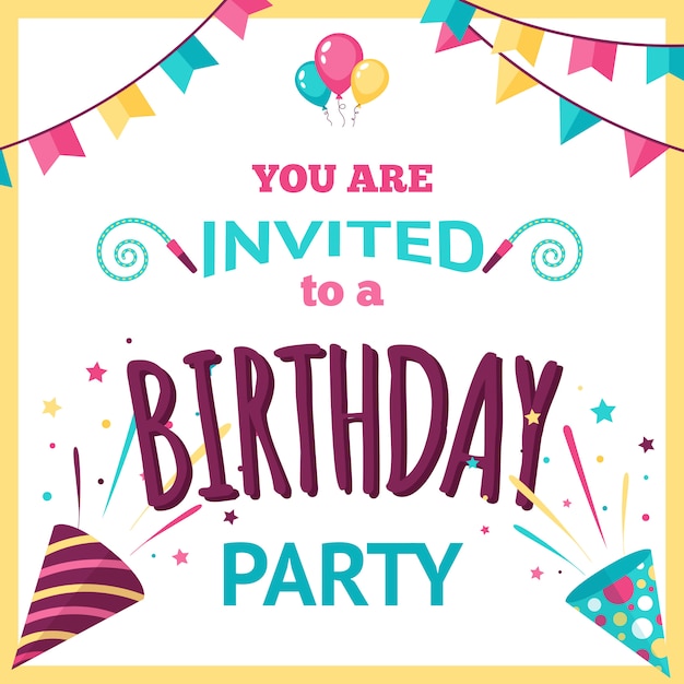 Party Invitation Illustration