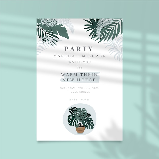 Party invitation template