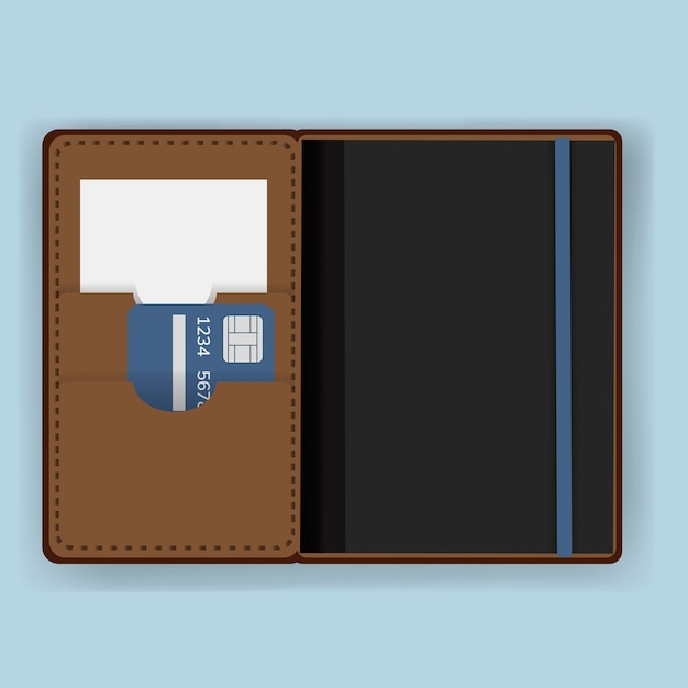 Free Vector passport holder cover equipment