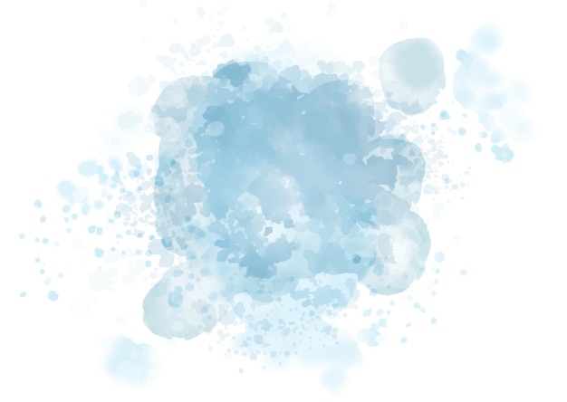 Free Vector pastel blue watercolour splatter design