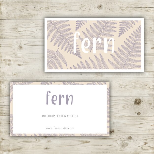 Pastel colors business card design