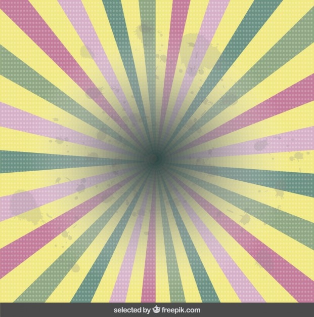 Free Vector pastel colors sunburst background