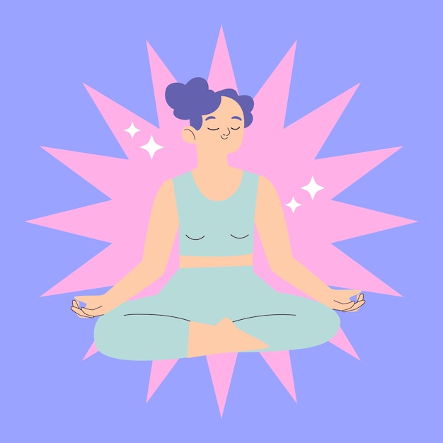 Pastel cool yoga discord profile picture