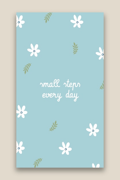 Pastel floral quote mobile wallpaper