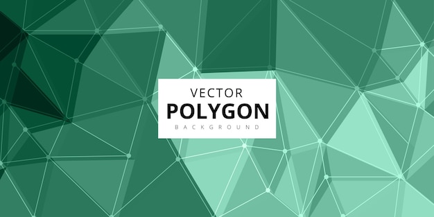 Pastel Green Polygon Pattern Multipurpose Monochrome Abstract Background Banner