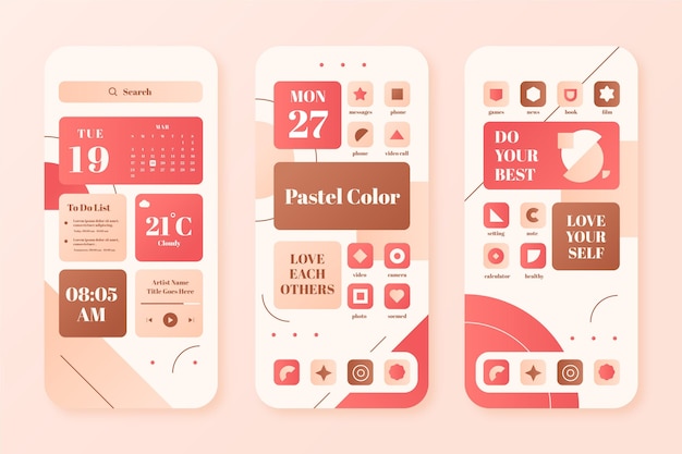 Pastel home screen