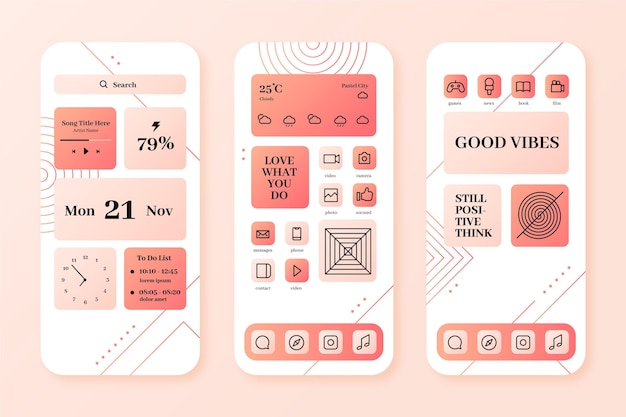 Pastel home screen