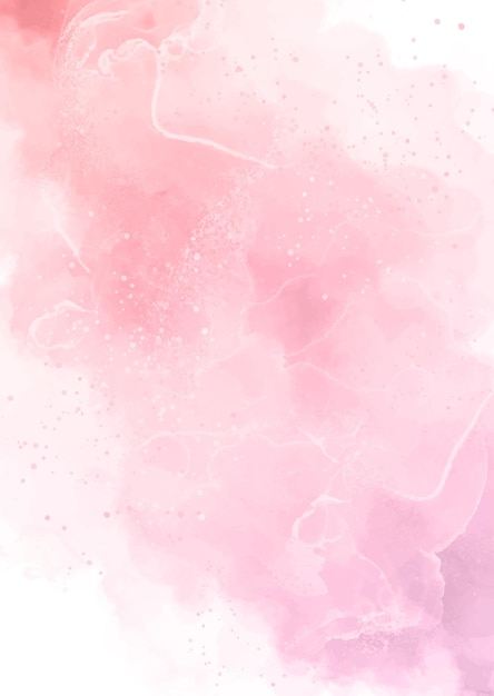 Pastel pink hand painted watercolour background