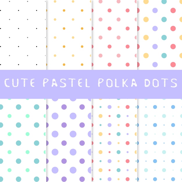 Pastel polka dots collection