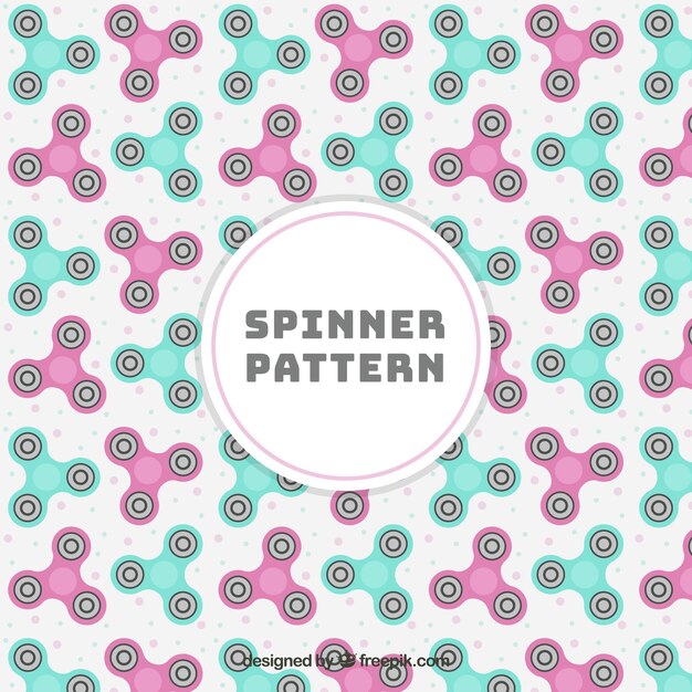 Pastel spinners decorative pattern