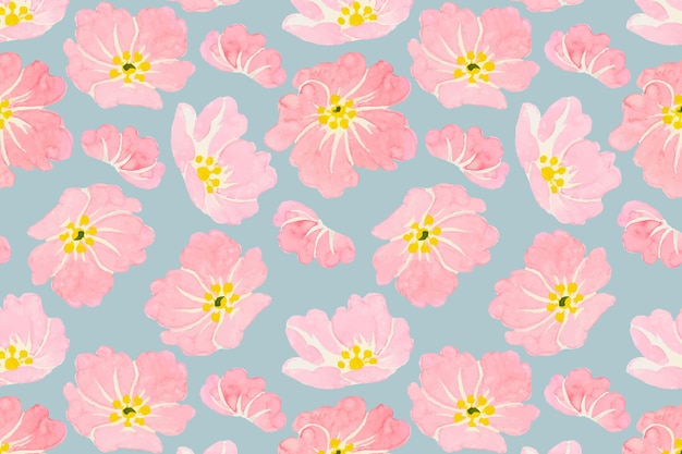 Pastel wild flower pattern