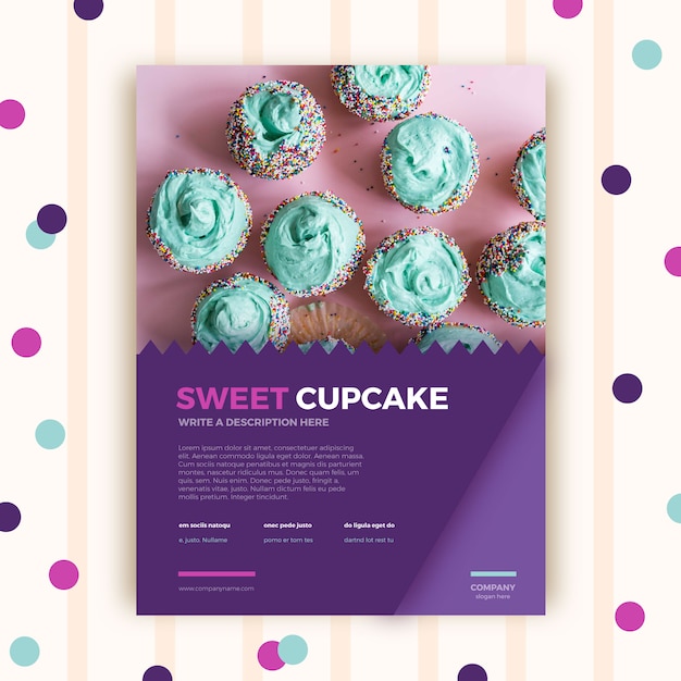 Pastry shop brochure template