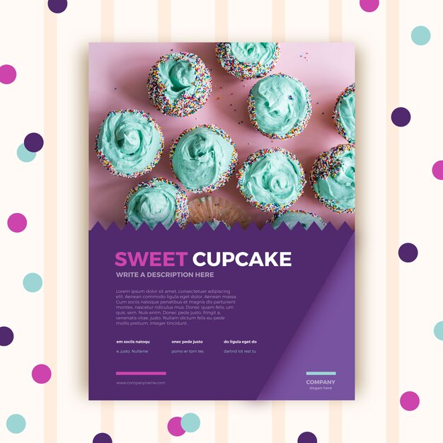 Pastry shop brochure template