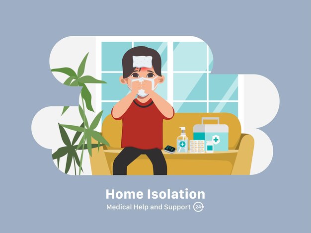 Patient Treat COVID19 at home isolation and Self Care Treatment