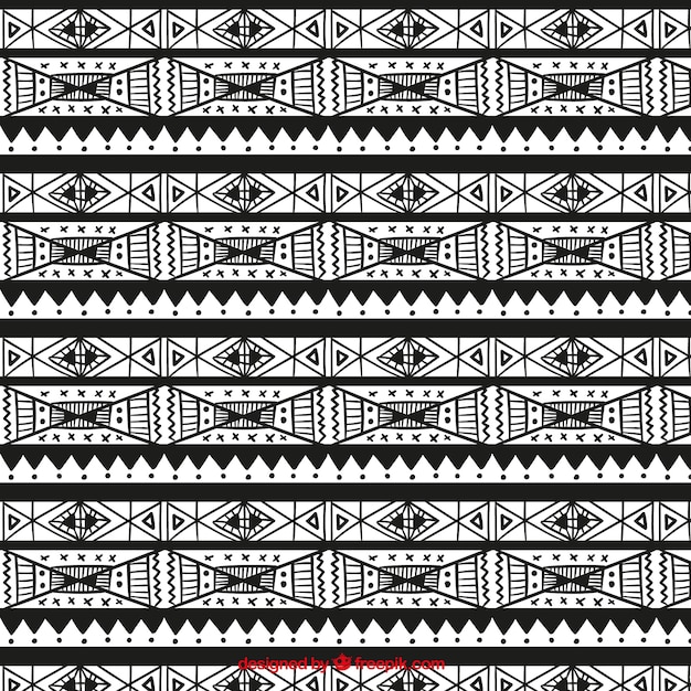 Free vector pattern in boho style