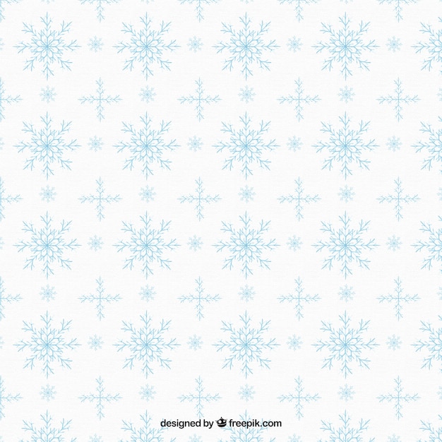 Pattern of christmas decorative snowflakes 