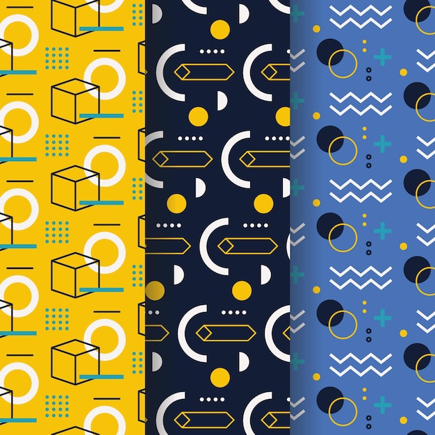 Pattern collection memphis design