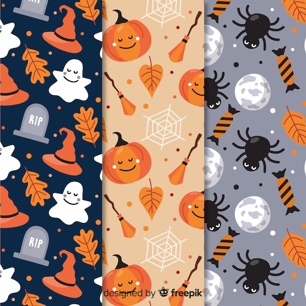 Pattern collection for a spooky halloween party