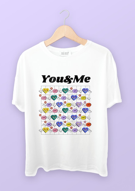 Free Vector pattern cool valentine's day hearts t-shirt