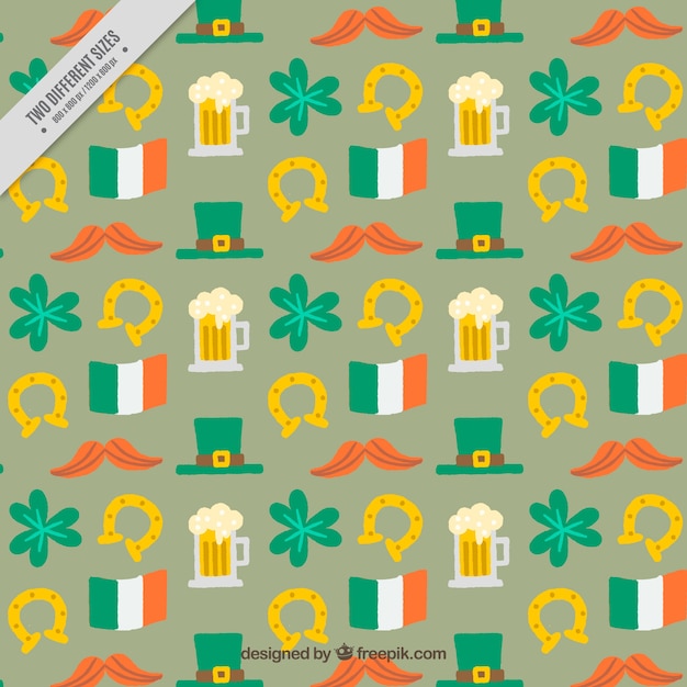 Free vector pattern of saint patricks day