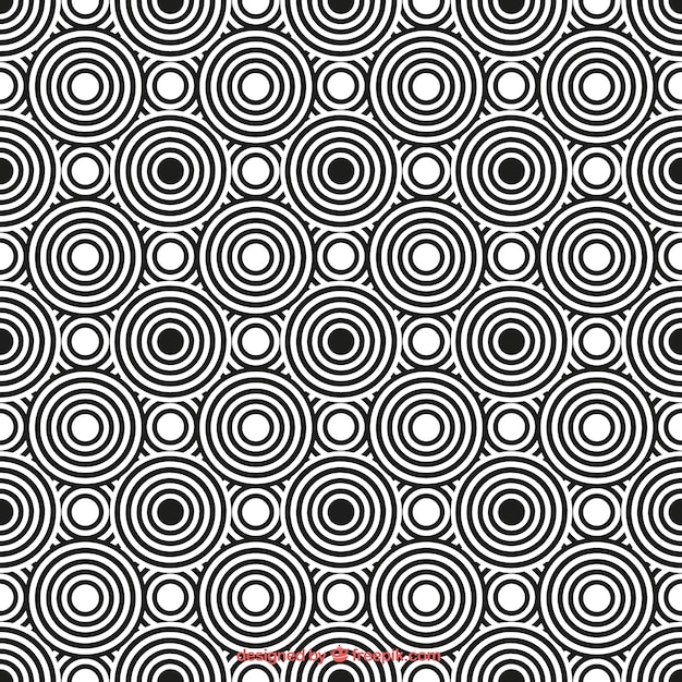 Free vector pattern with circles