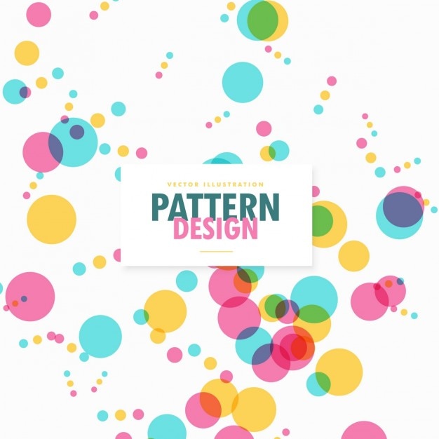 Free Vector pattern with colored dots