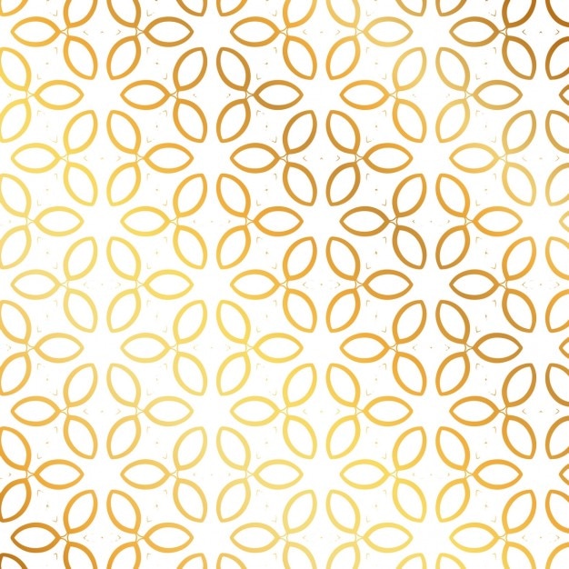 Free vector pattern with golden leaves