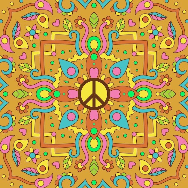 Free vector peace symbol background