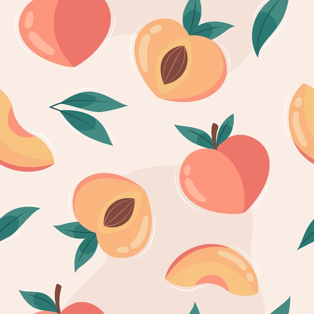 Free vector peach pattern design