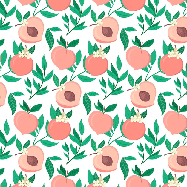 Free Vector peach pattern design