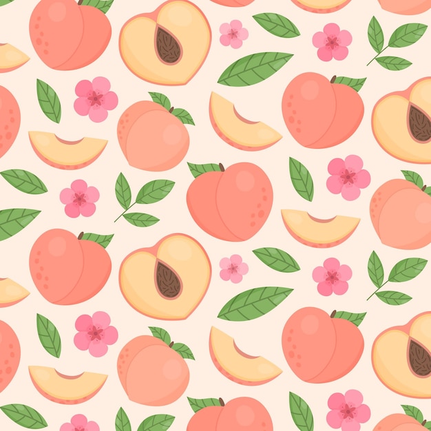 Peach pattern design