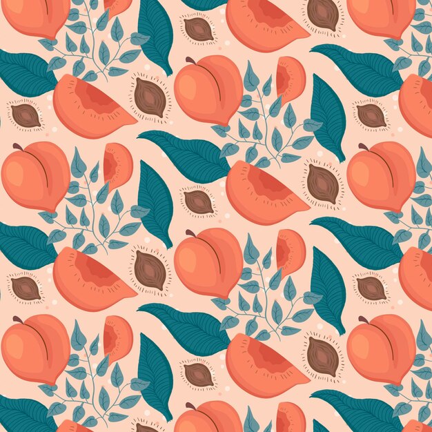 Peach pattern design