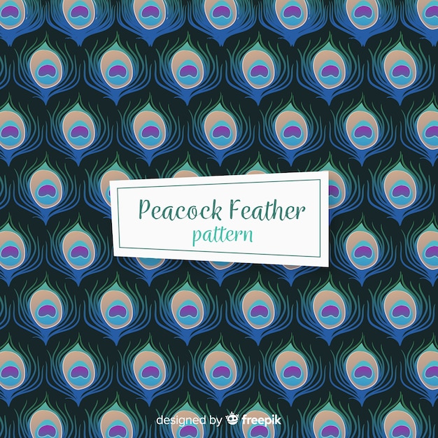 Peacock feather pattern