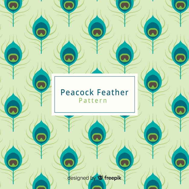 Free Vector peacock feather pattern