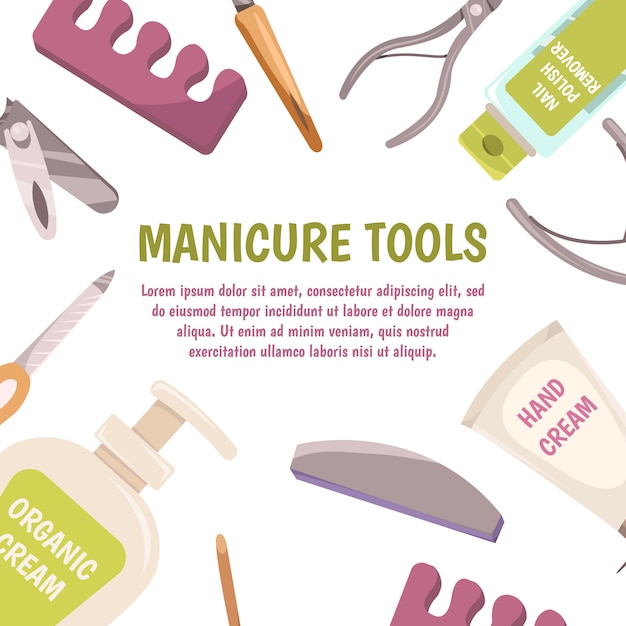 Pedicure tools concept