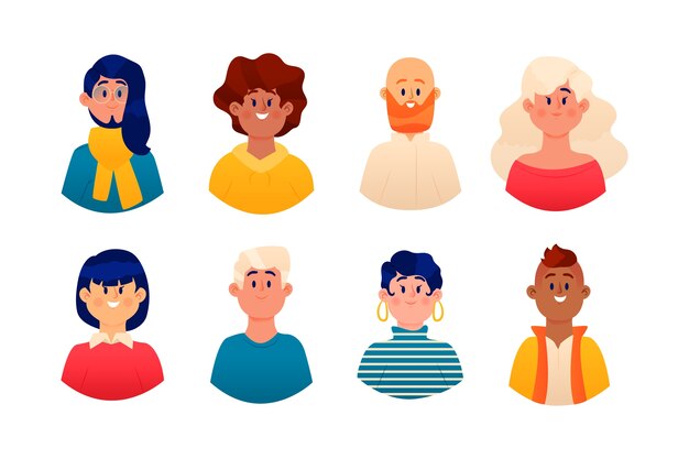 People avatars illustration