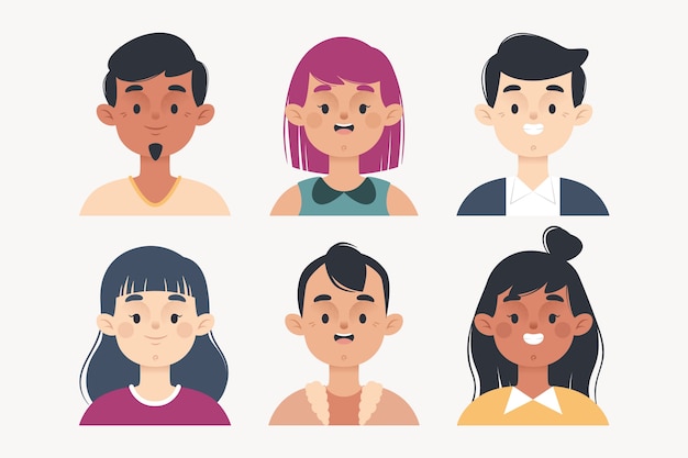 People avatars illustration