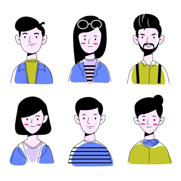 People avatars illustration