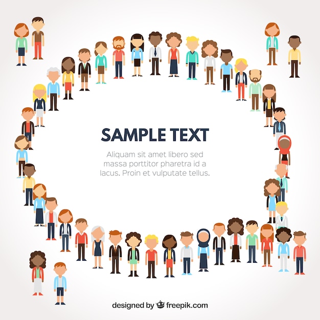 Free vector people background template