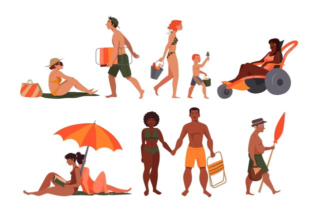 People at the beach