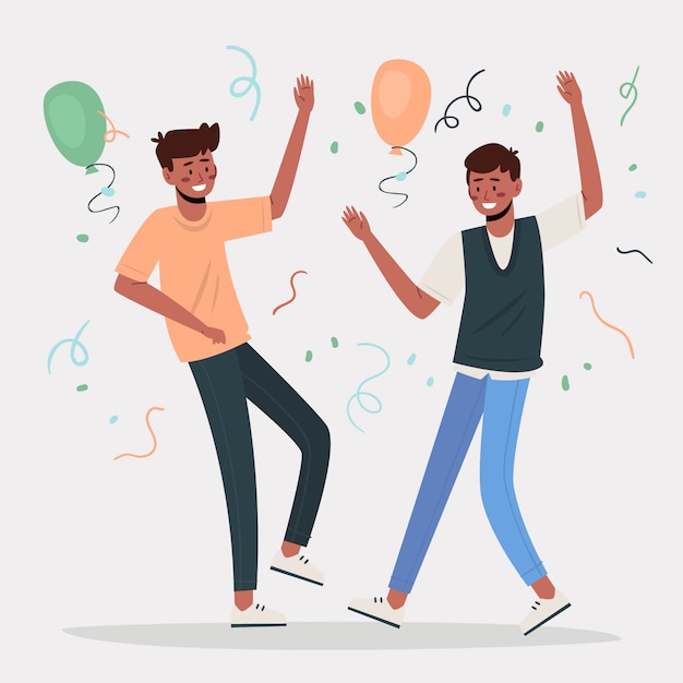 People celebrating together concept